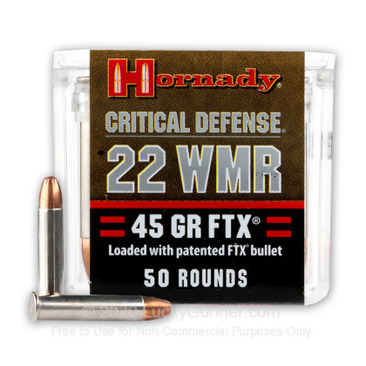 Набої Hornady Critical Defense кал .22 WMR куля FTX