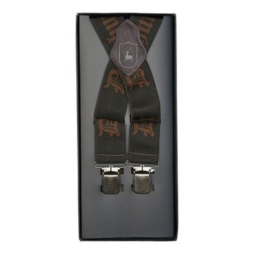 Підтяжки DEERHUNTER Logo Braces w. Clips 376 Art Green - 120 CM 