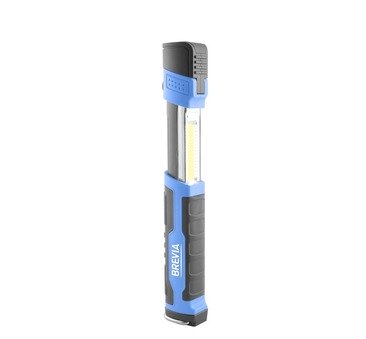 Телескопічна лампа Brevia LED 3W COB + 1W LED 300lm 2000mAh