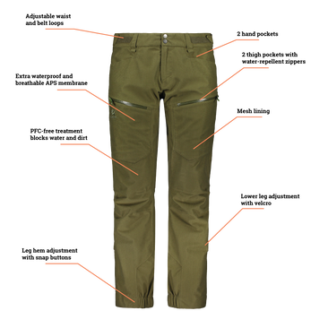 Штани Alaska Apex Pro Ms Pant, Hunter Green 