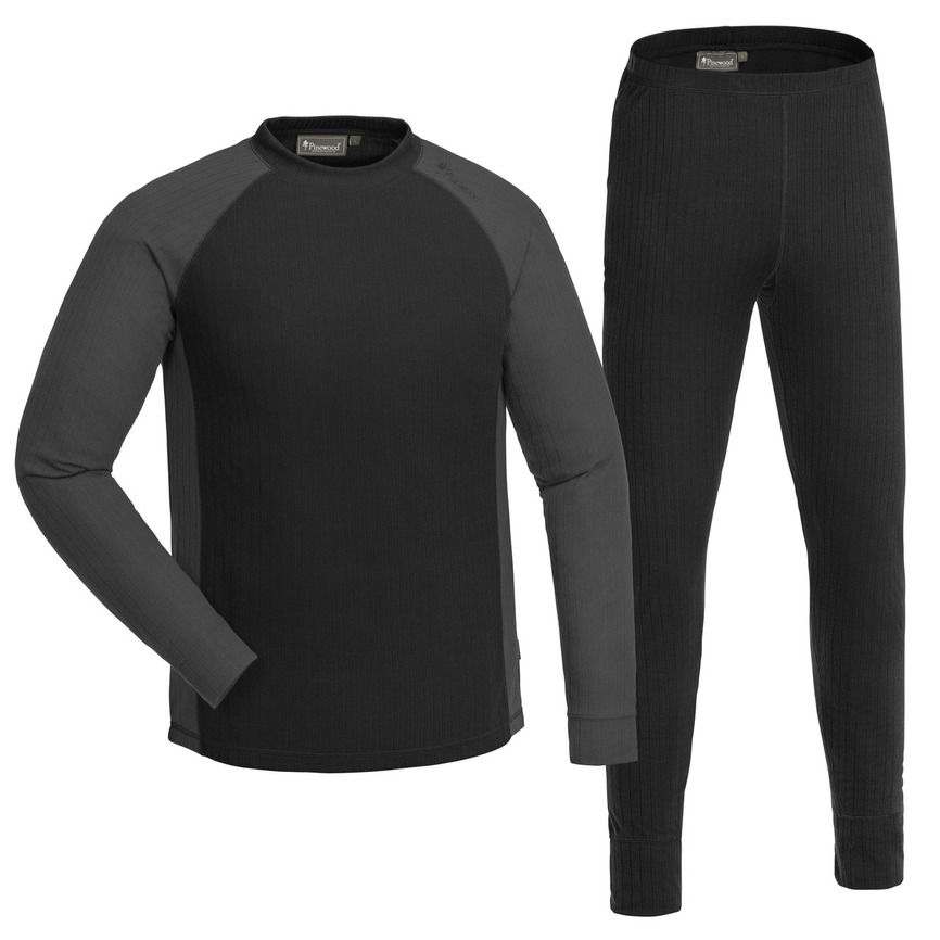 Комплект термобілизни Pinewood Finnveden BASE LAYER M Black/D.Grey 