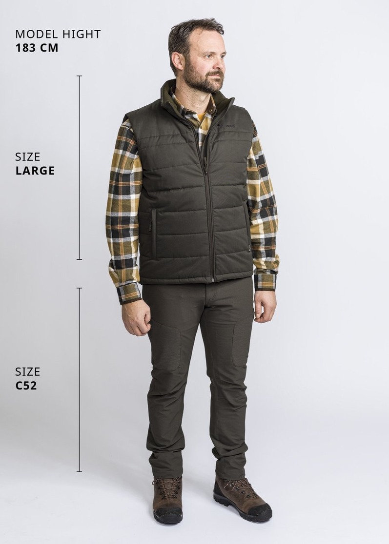 Жилет Pinewood Varnamo Padded VEST Mole Brown/D.Coppe. Фото 4