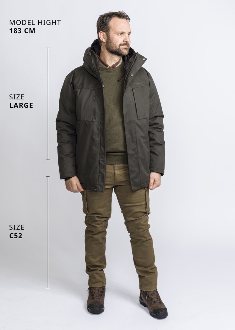  Куртка Pinewood Varnamo Padded JKT Smoke Black. Фото 2