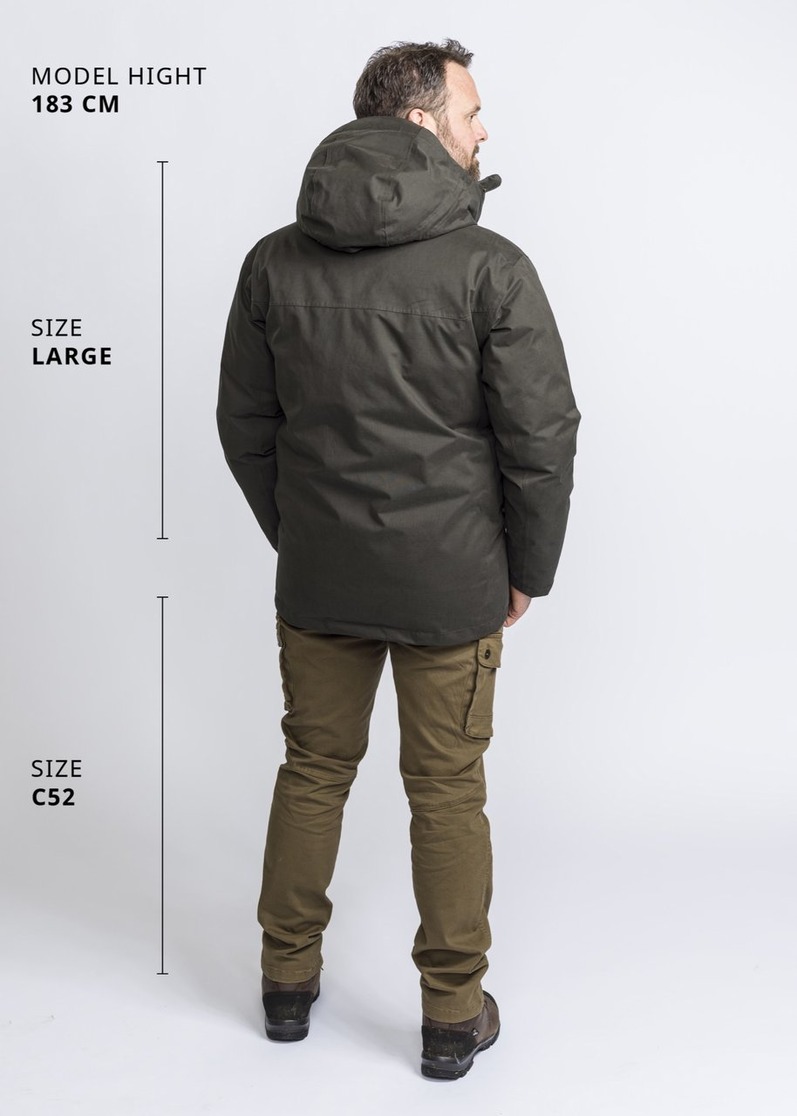  Куртка Pinewood Varnamo Padded JKT Smoke Black. Фото 4