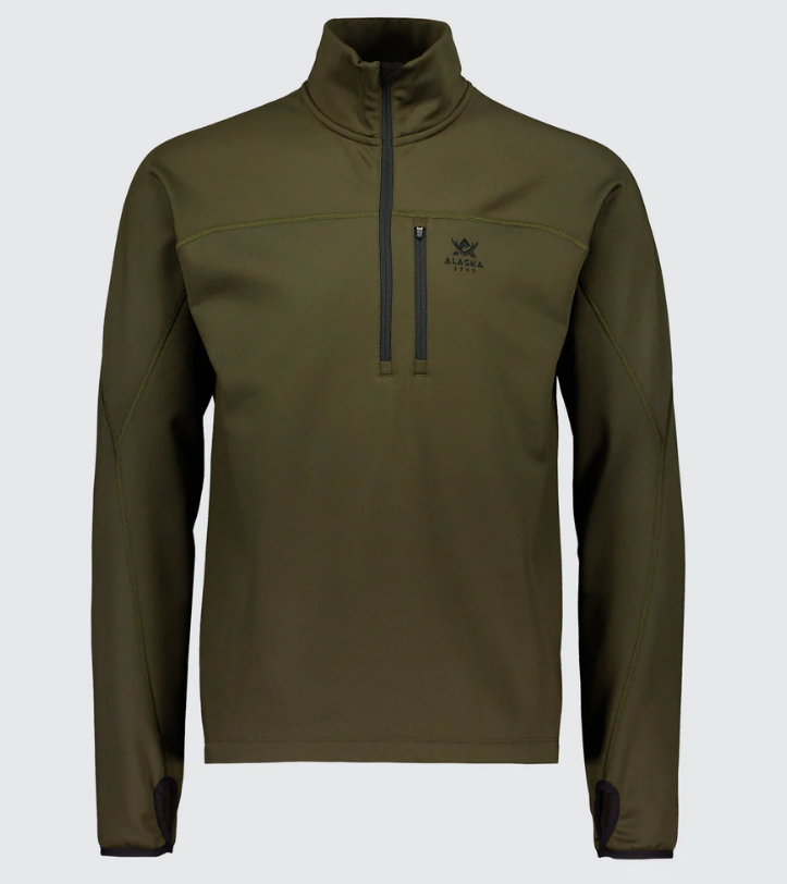  Термосветр Alaska ThermoDry Ms Half-Zip Top, Forest Green