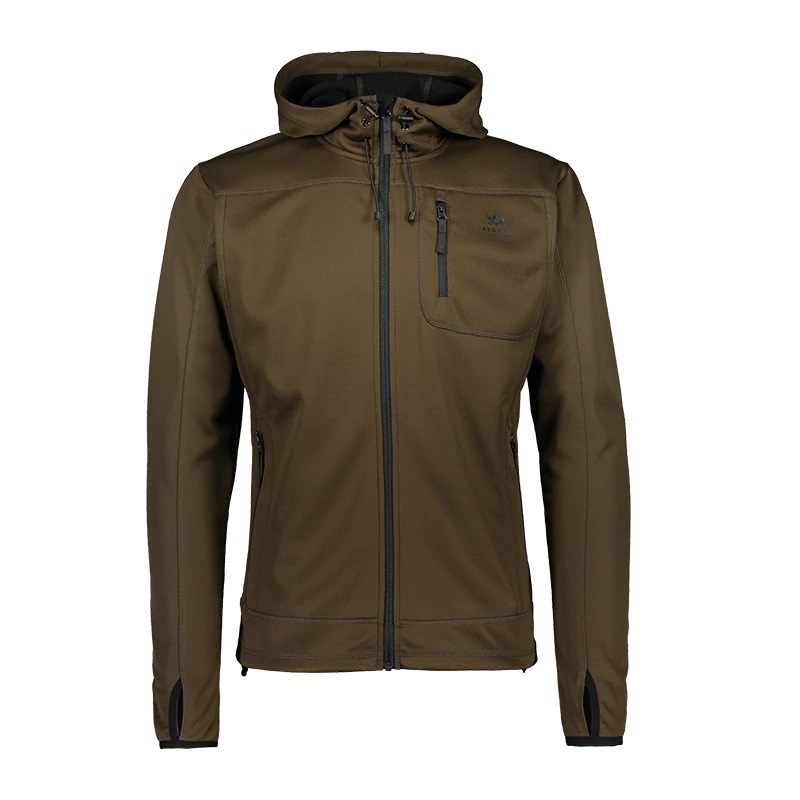 Куртка Alaska Sniper Ms P.fleece Hoodie, Moss Brown