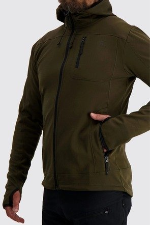 Куртка Alaska Sniper Ms P.fleece Hoodie, Moss Brown