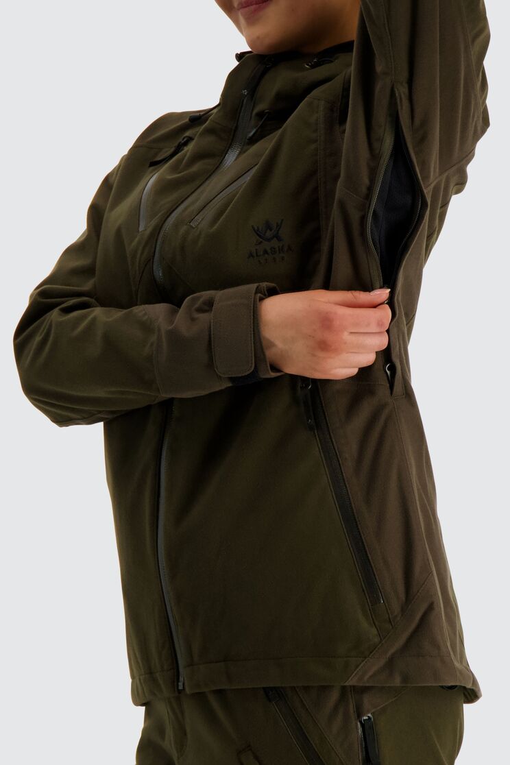 Жіноча куртка Alaska Superior II Ws Jacket, Moss Brown. Фото 4