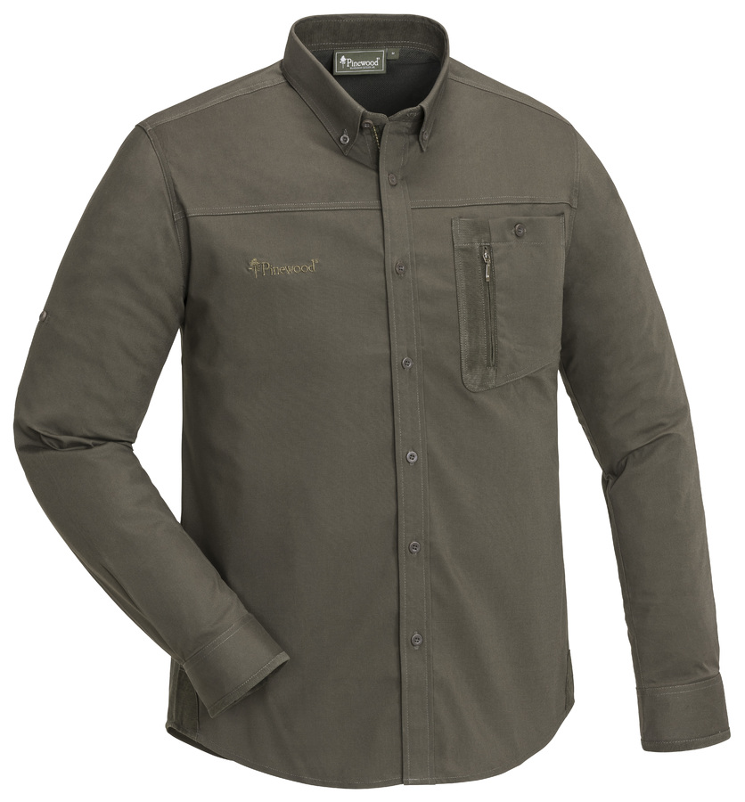 Сорочка Pinewood Tiveden InsectSafe D.Olive/Suede Brown
