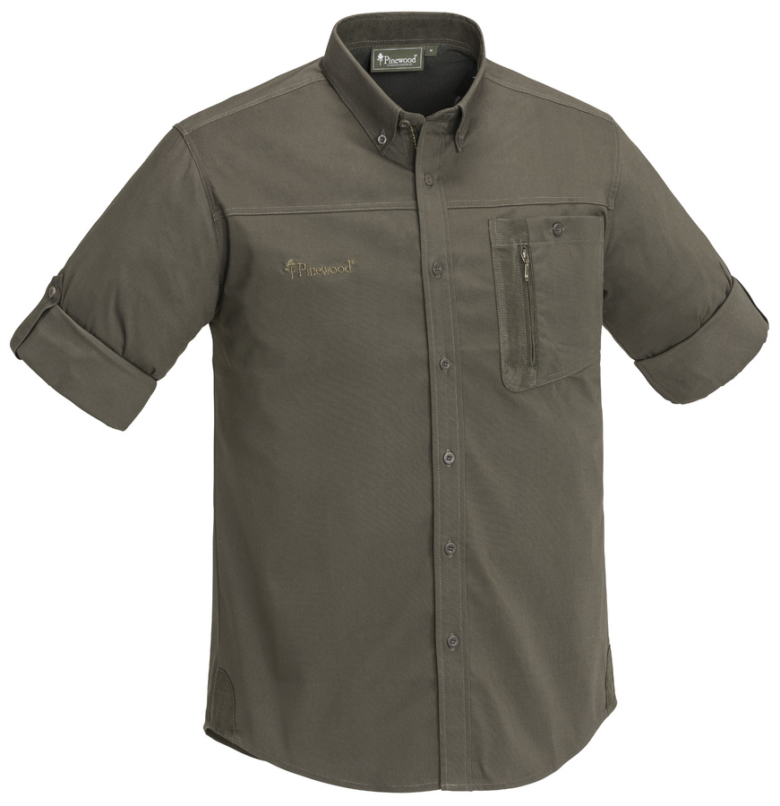 Сорочка Pinewood Tiveden InsectSafe D.Olive/Suede Brown. Фото 2