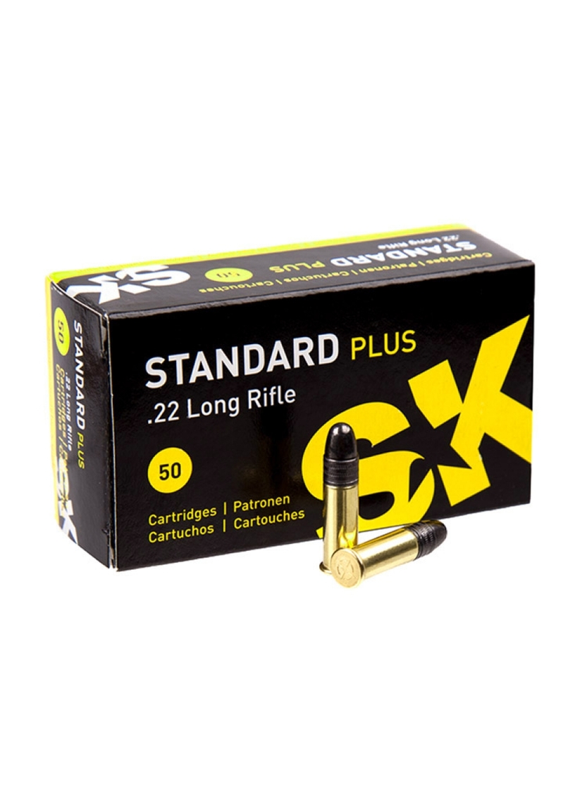 Патрон SK Standard Plus кал.22 LR куля 2,59 г/ 40 гран. Поч. швидкість 327 м/с.