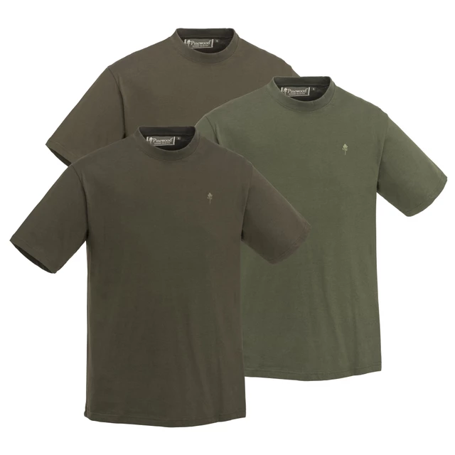 Набір з футболок 3 шт. Pinewood 3-pack T-SHIRT Green/H.Brown/Khaki 