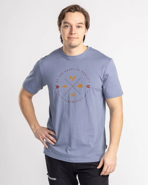 Футболка Pinewood Finnveden Trail T-SHIRT M Shadow Blu . Фото 2