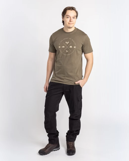 Футболка Pinewood Finnveden Trail T-SHIRT M Olive. Фото 4