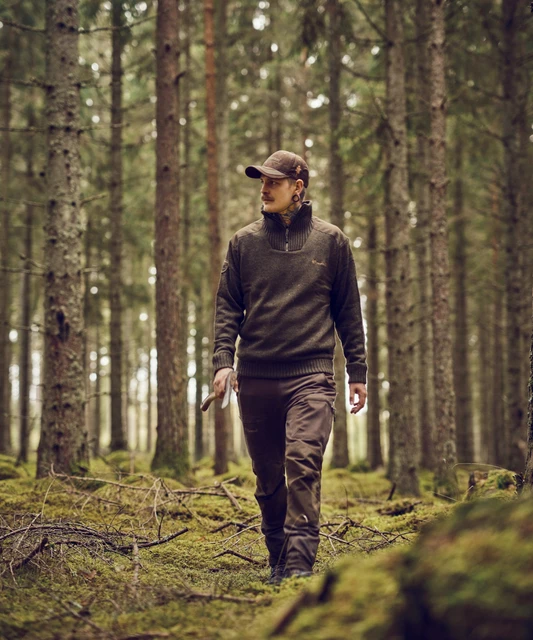 Светр Pinewood Hurricane SWEATER Brown Mel L. Фото 2