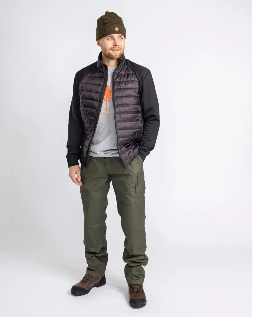 Куртка Pinewood FINNVEDEN HYBRID POWER FLEECE JACKET M’S Black. Фото 4