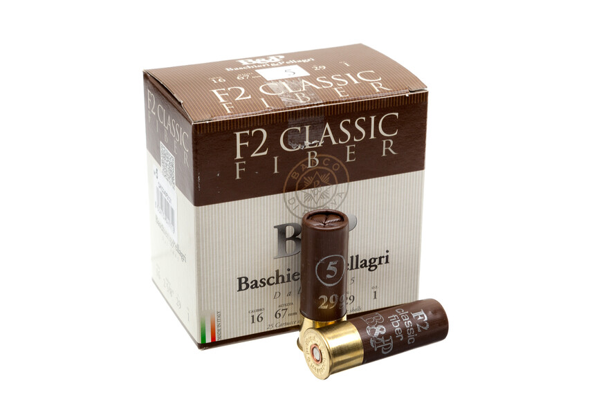 Набої мисливські B&P F2 CLASSIC FIBBER (б / к, фетровий пиж) к.16/16/67 №7, 29 г