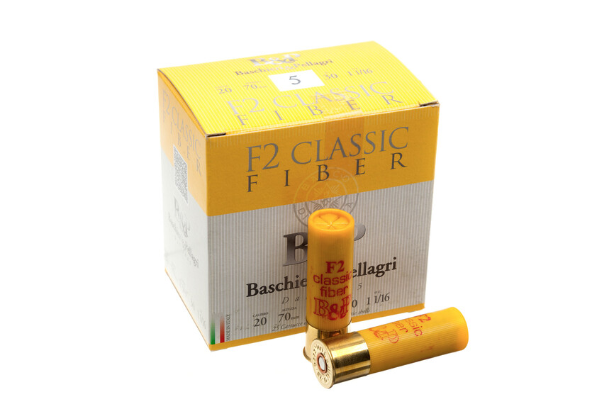 Набої мисливські B&P F2 CLASSIC FIBBER (б / к, фетровий пиж) к.20/16/70 №5, 26 г