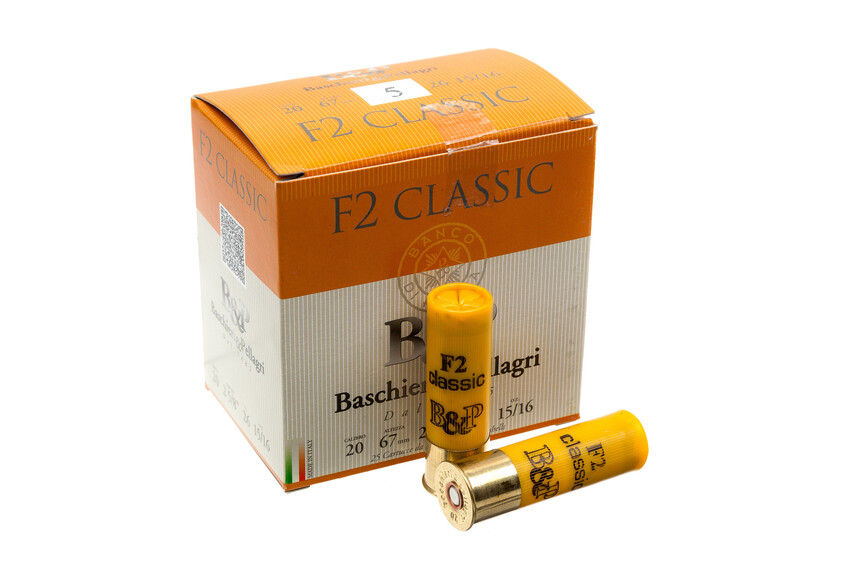 Набої мисливські B&P F2 CLASSIC FIBBER (б / к, фетровий пиж) к.20/16/67 №4, 26 г