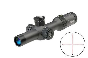 Приціл оптичний Sig Optics TANGO4 1-4x24mm, 30mm, FFP, MRAD ILLUM RETICLE, 0.2 MRAD ADJ, GRAPHITE