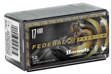 Патрон нарізний Federal V-SHOK 17HMR, V-MAX, 17gr (1,10 г)