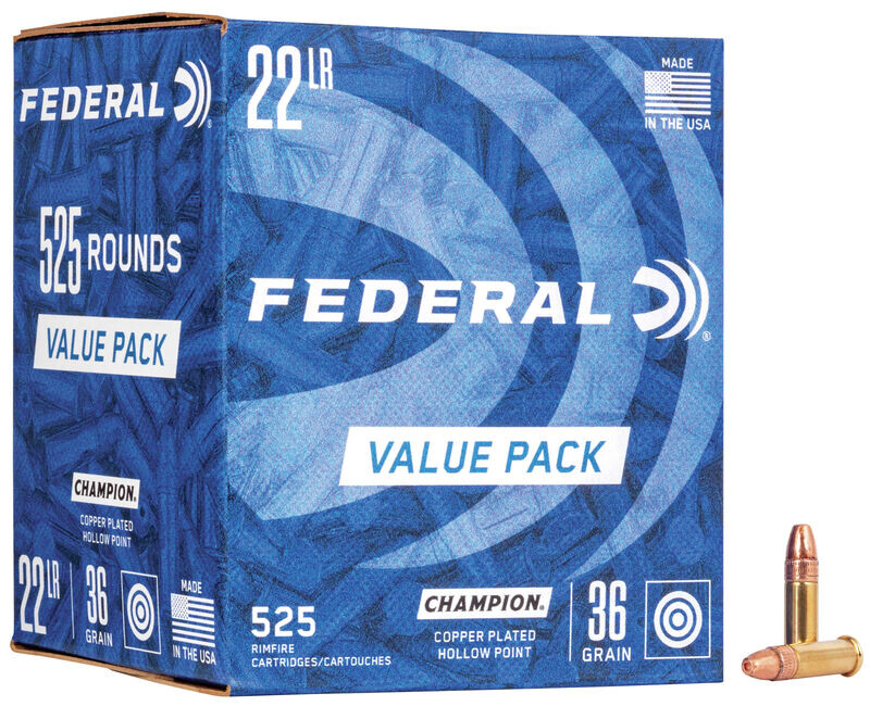Патрон нарізний Federal Champion 22LR CPHP 2,33 г (36GR)