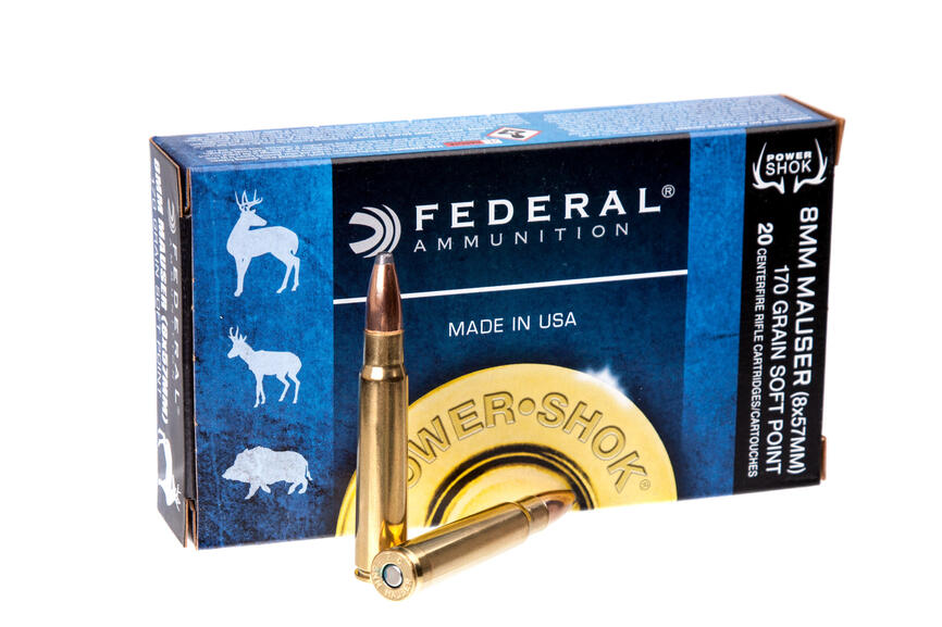 Патрон нарізний Federal Power-shok 8mm Mauser JSP 170GR (11.02 г)