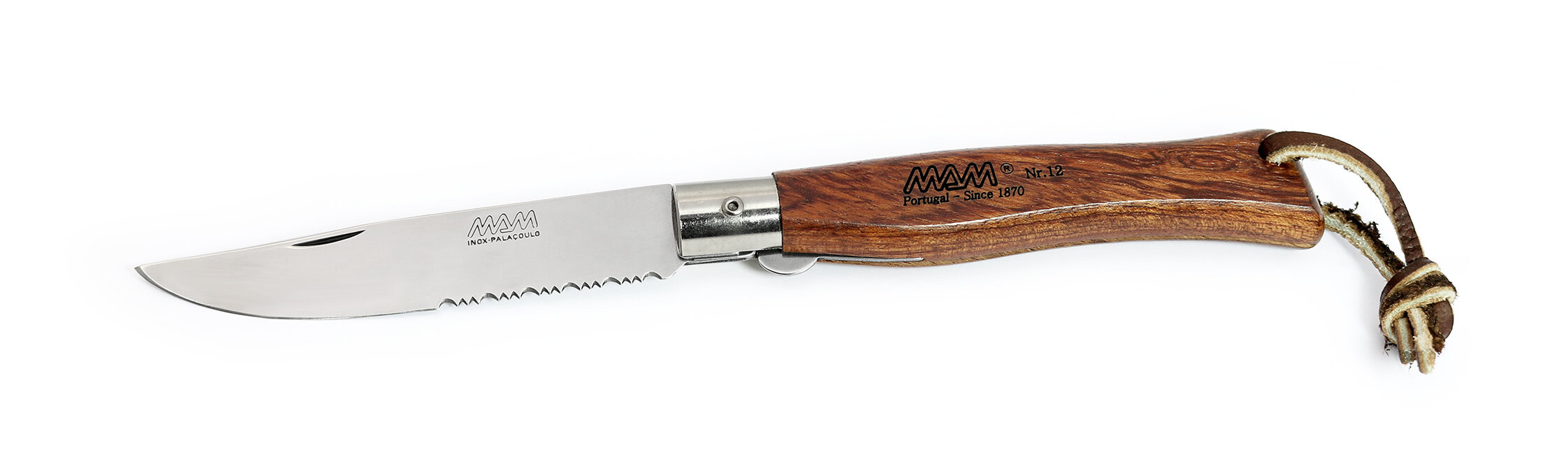 Ніж MAM "Hunter Plus", шкіряна петля, liner-lock