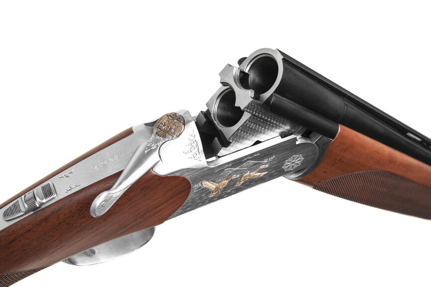 Рушниця мисливська Huglu 103 C Silver O&U 12/76 см. Фото 4