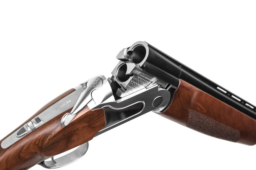 Рушниця гладкоствольна Huglu S12E Silver O&U 12/76 см. Фото 4