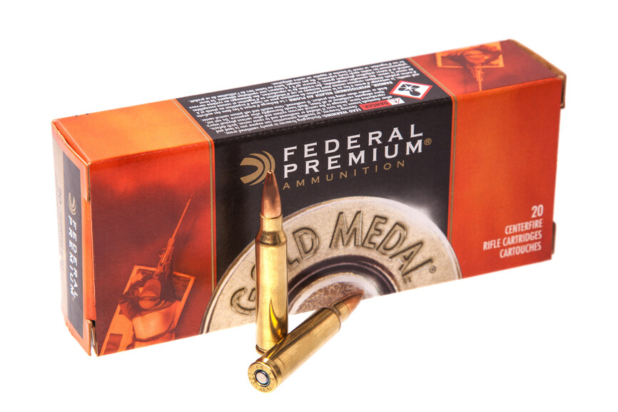Патрон нарізний Federal Gold Medal 223 Rem SIERRA Match King BTHP 4,99 г (77GR)