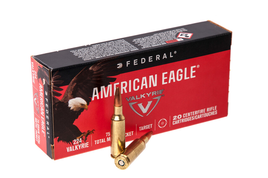 Патрон нарізний Federal American Eagle 224 VALKYRIE FMJ 75GR (4,86 г)