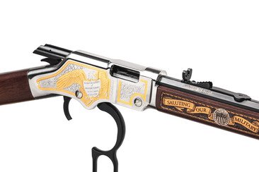 Карабін нарізний H004MS2 Henry Golden Boy кал.22LR Military Service Tribute 2nd Edition