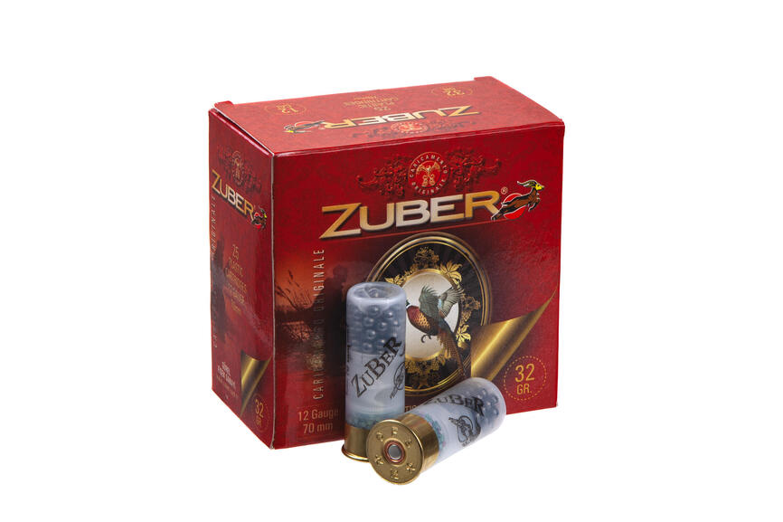 Набої  мисливські Zuber Bior (Б/К) k.12/12/70, №0 (4.25 мм), 32 г