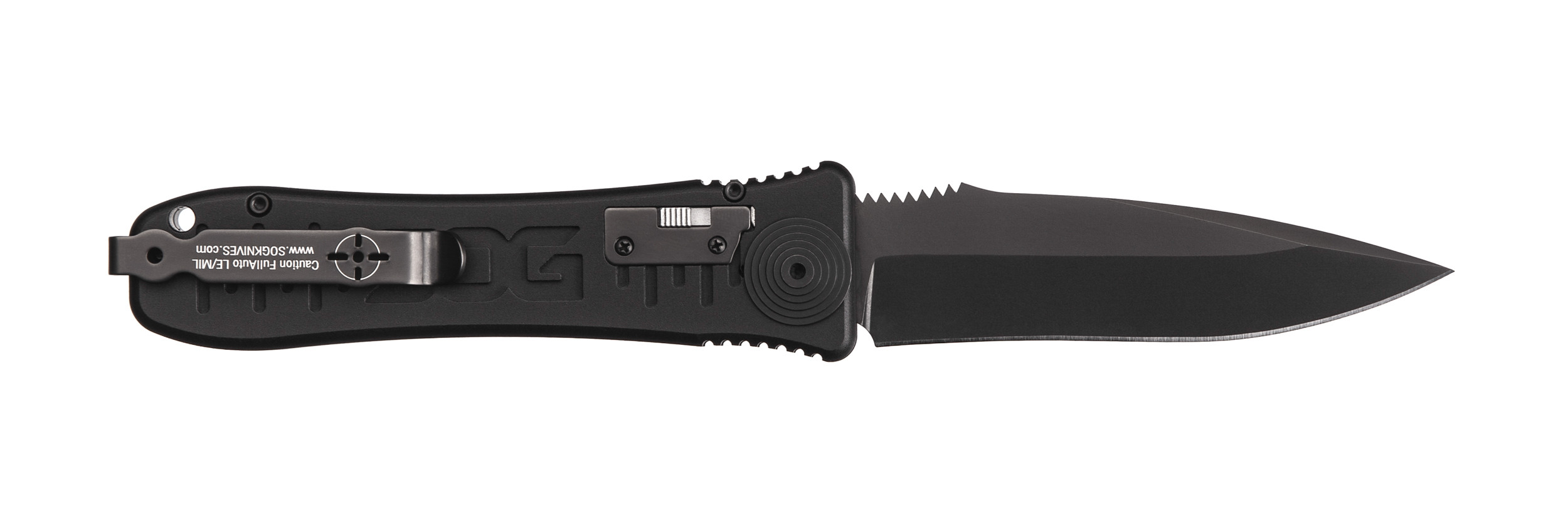 Ніж SOG Spec Elite I Auto Black TiNi. Фото 2