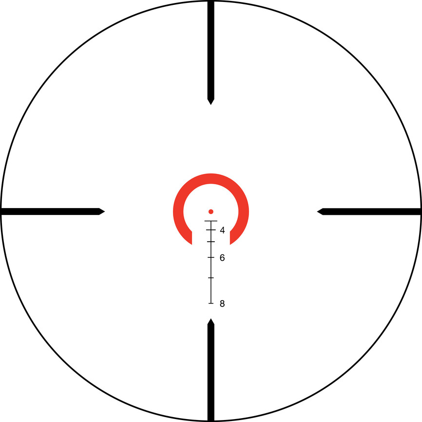 Приціл оптичний TRIJICON VCOG 1-6x24; Red HS DOT 55gr; TA51. Фото 3