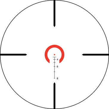 Приціл оптичний TRIJICON VCOG 1-6x24; Red HS DOT 55gr; TA51