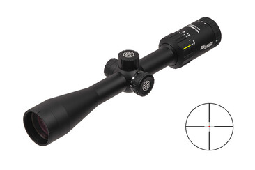 Приціл оптичний SIG Optics Whiskey3, 4-12x40mm, 1 inch, SFP, HELLFIRE QUADPLEX illum.