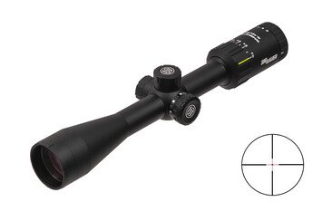 Приціл оптичний SIG Optics Whiskey3, 4-12x40mm, 1 inch, SFP, HELLFIRE QUADPLEX illum.