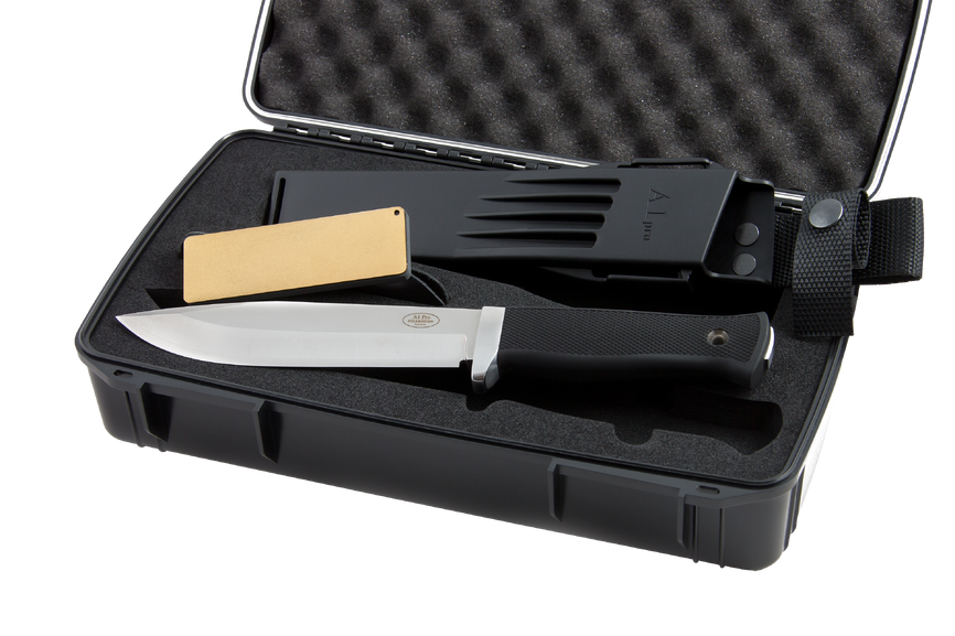 Набір Fallkniven "Army Survival Pro" Lam.CoS: ніж, кейс, точ. камінь, чохол