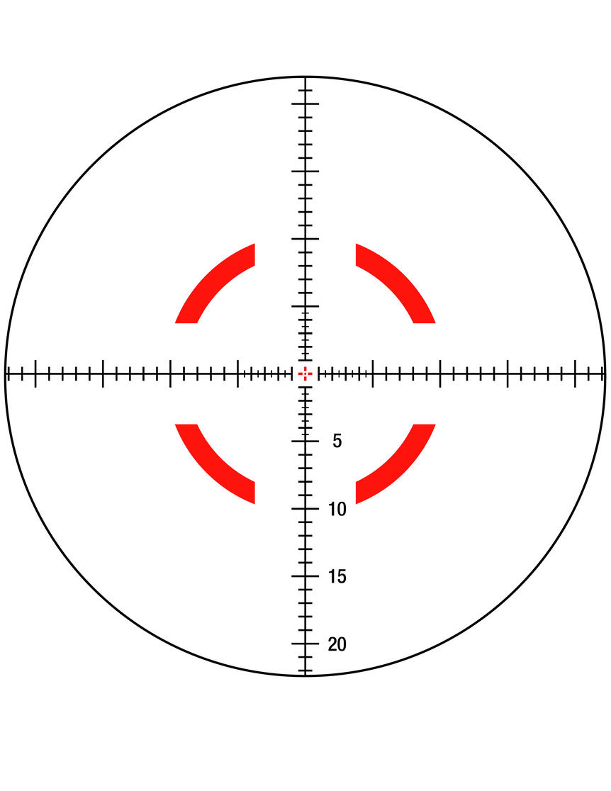 Приціл оптичний TRIJICON VCOG 1-8x28 illum. Red MRAD Crosshair. Фото 3
