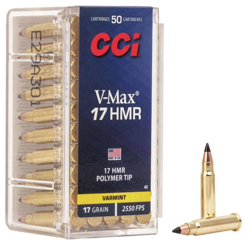 Патрон нарізний  CCI V-MAX,17HMR, HP, 17GR (1,1 г)