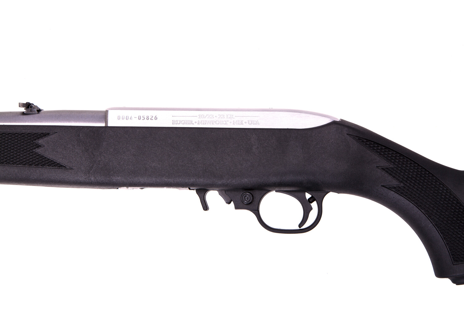 01256 Карабін нарізний RUGER "10/22"Carbine 22LR Synthetic, Stainless Steel 18.5''. Фото 3