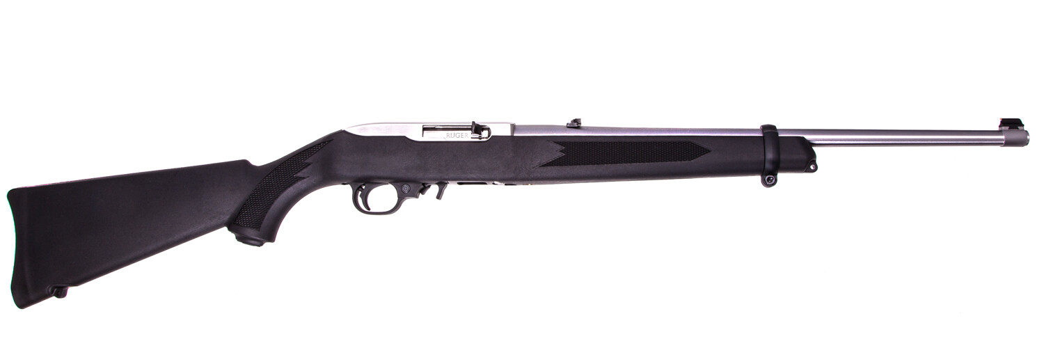01256 Карабін нарізний RUGER "10/22"Carbine 22LR Synthetic, Stainless Steel 18.5''