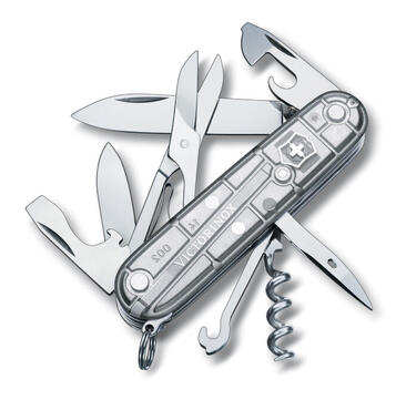 Ніж Victorinox Swiss Army Climber прозорий срібний