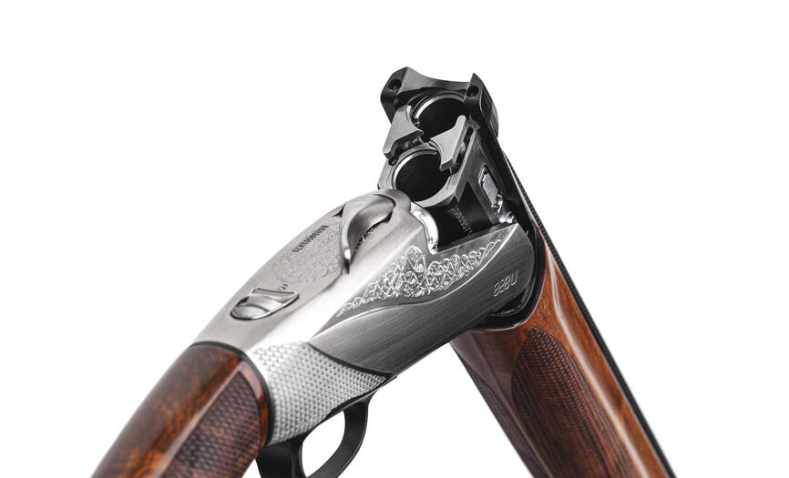 Ружье охотничье Benelli 828U Silver 12ga 26". Фото 4