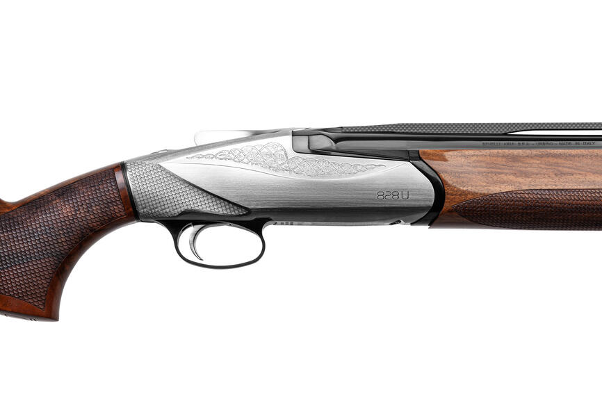 Ружье охотничье Benelli 828U Silver 12ga 26". Фото 2