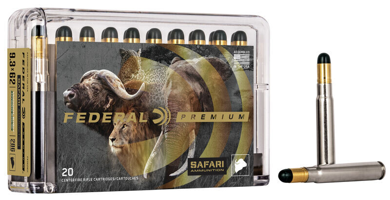 Патрон нарізний Federal Vital-Shok, 9.3x62mm,286GR (18,53 г),Woodleigh Hydro Solid