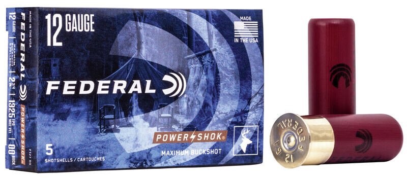 Картечь Federal Power Shok Buckshot к.12/70, 8.38 mm, 34 г
