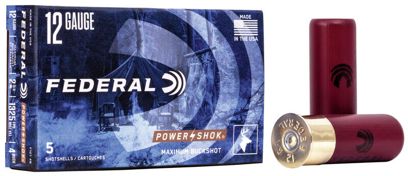 Картечь Federal Power Shok Buckshot к.12/70, 6.1mm, 35.5 г